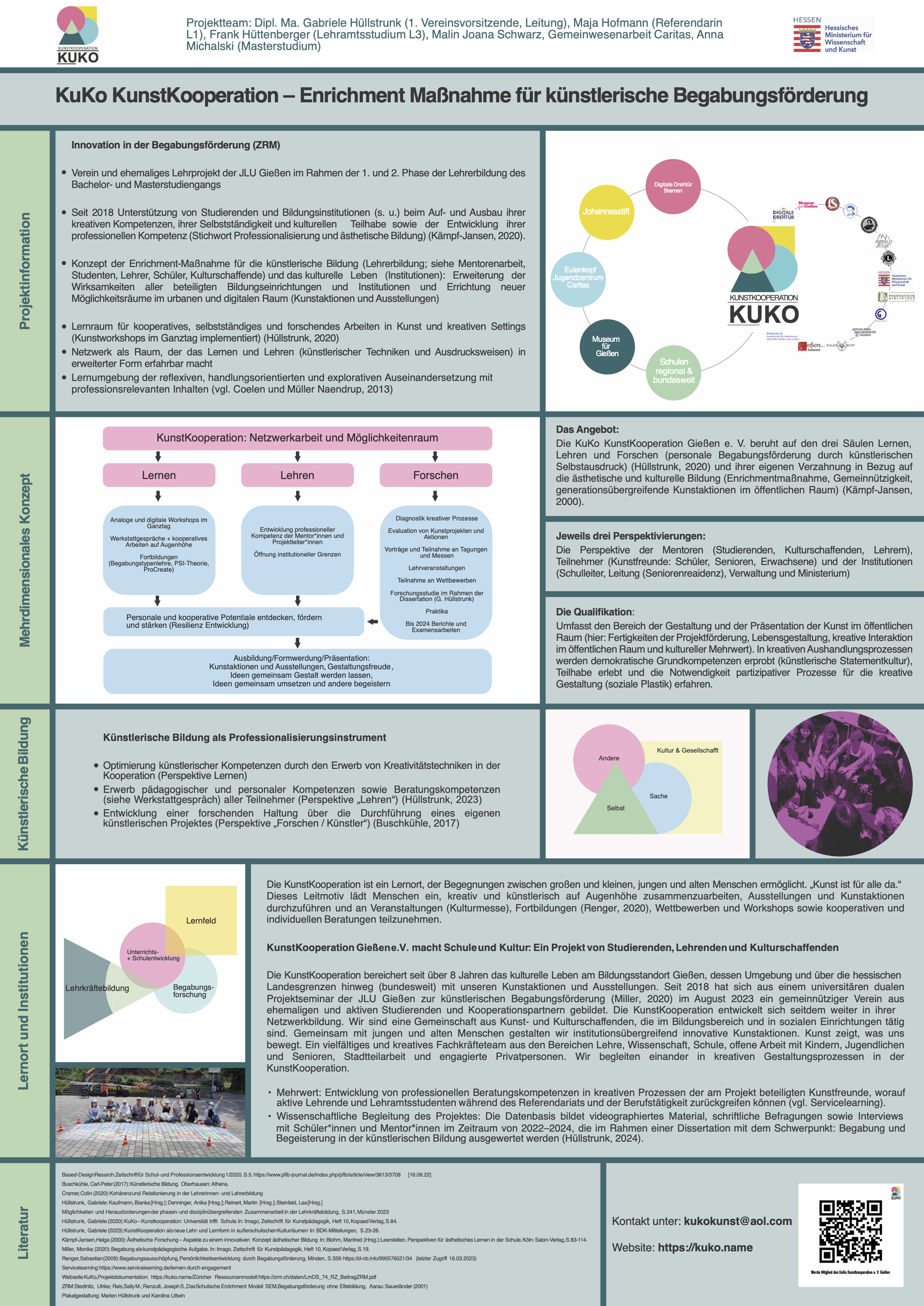 Infografik "Enrichment Maßnahme für künstlerische Begabungsförderung"